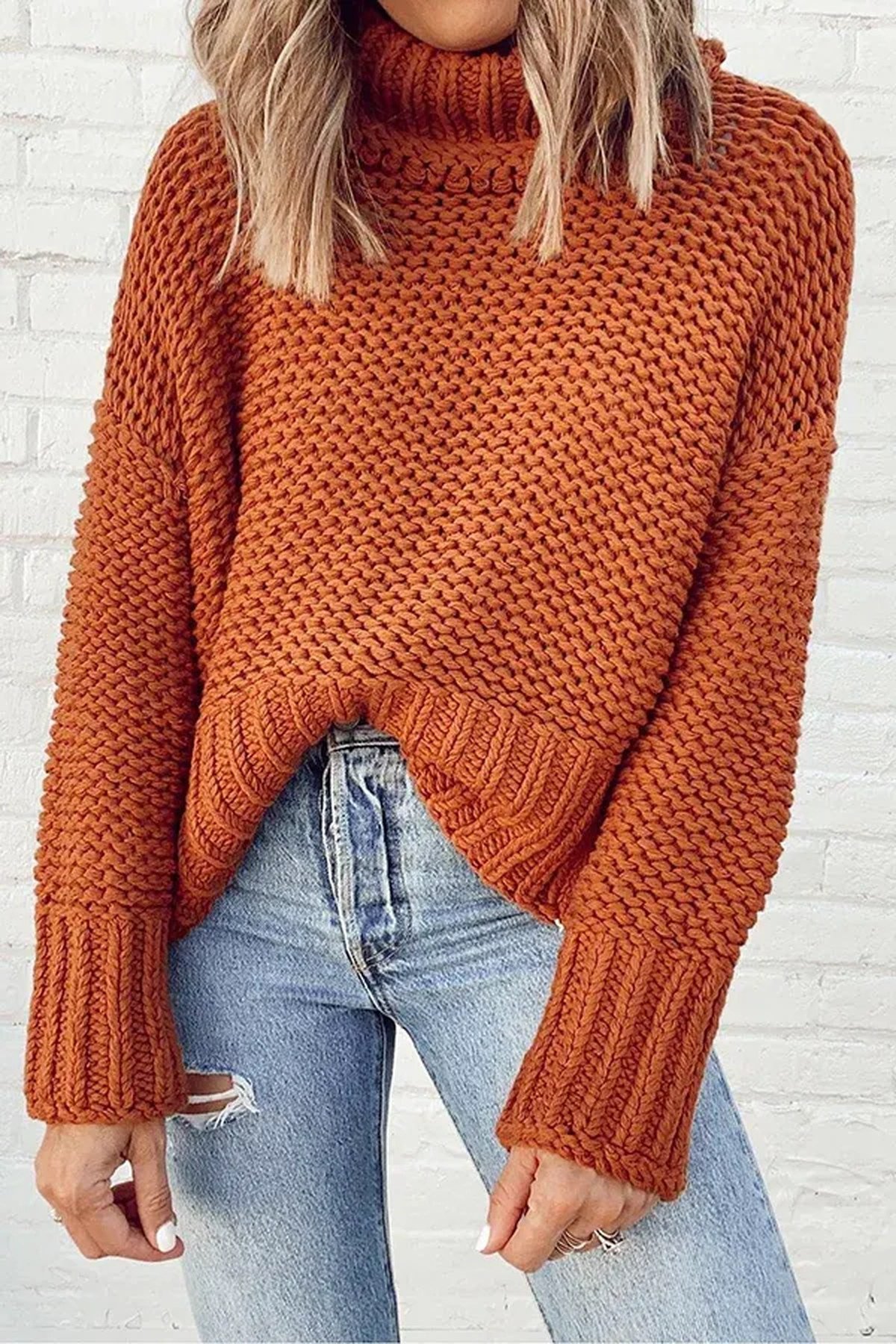 Orange hoodie with black leggings casual October outfit