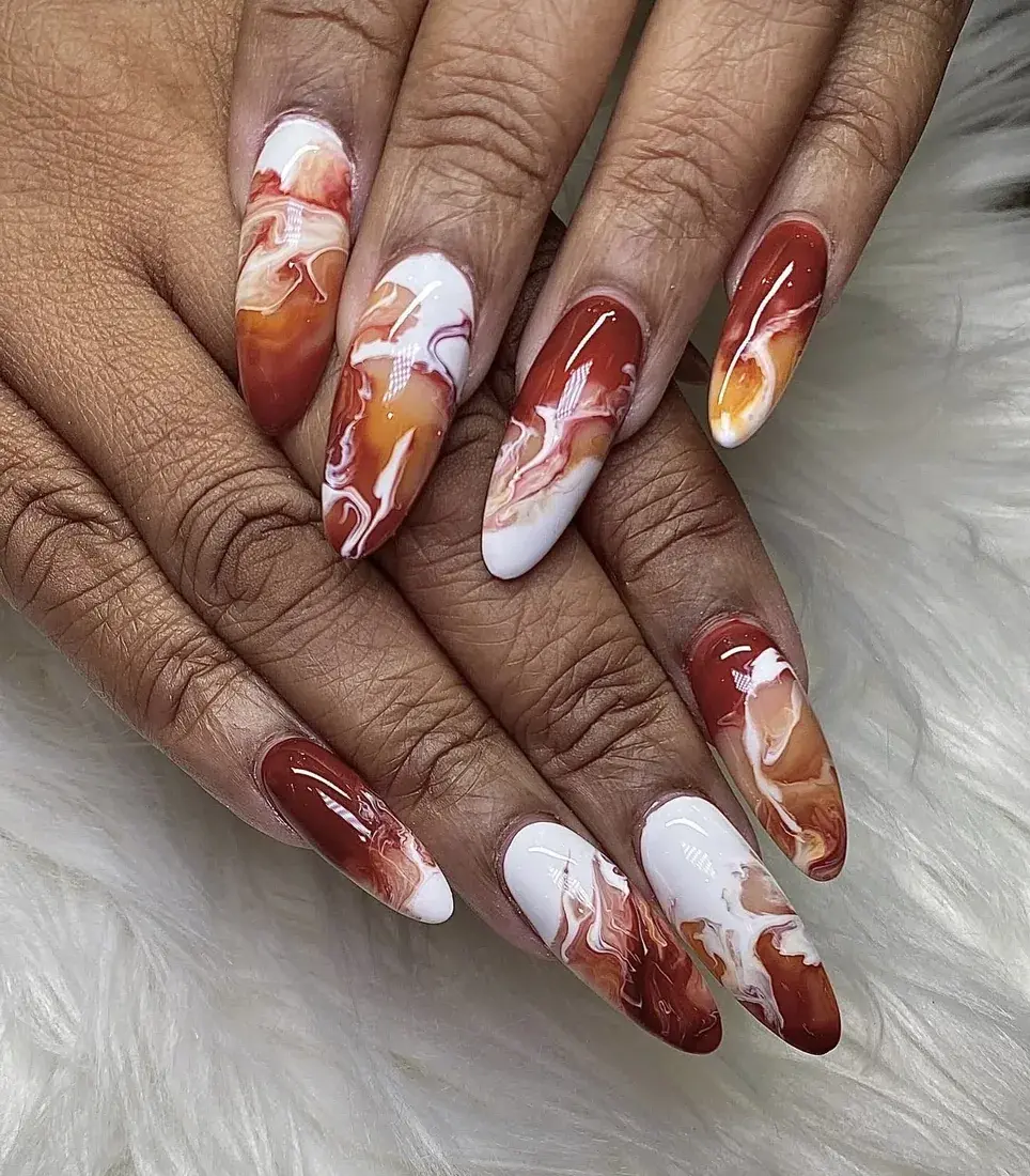 Burnt Orange Marble
