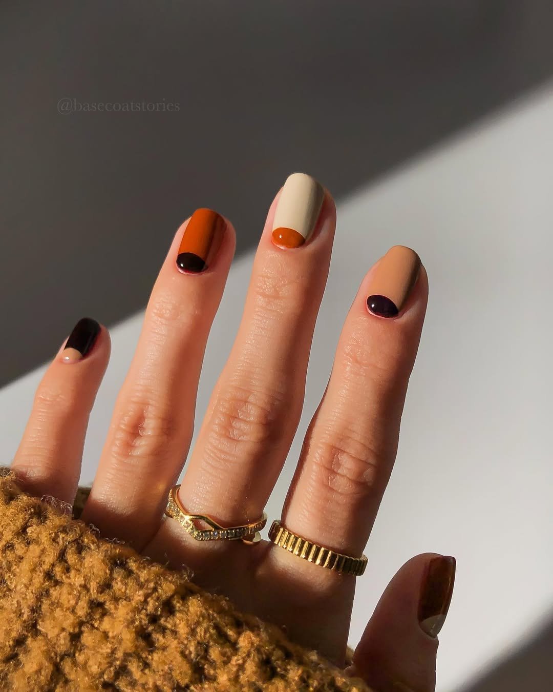 Half-Moon in Cream and Ember