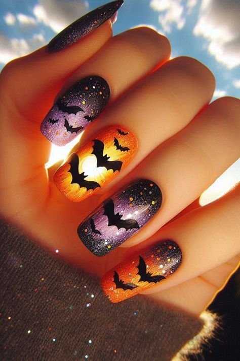 11. Bat Silhouette Ombré