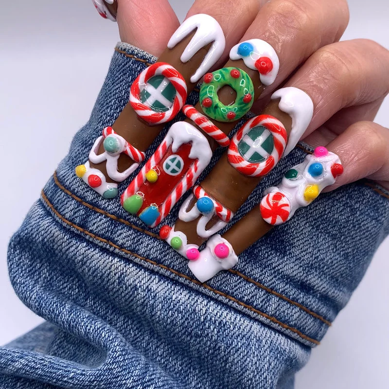 Gingerbread Nail Art Cookies