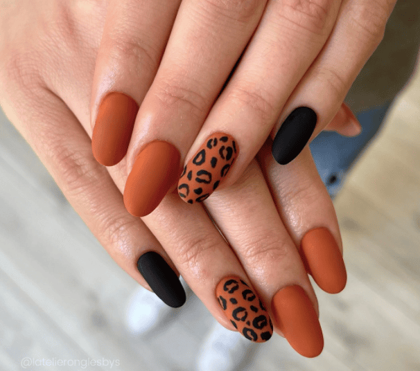 Burnt Orange Animal Print