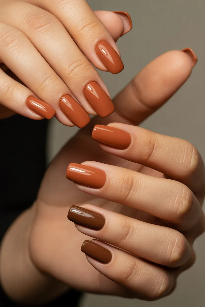 Two-Tone Orange and Brown
