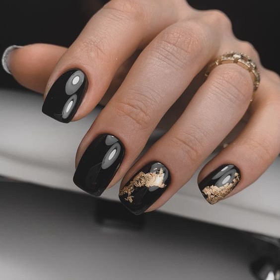 Black Cherry with Gold Foil