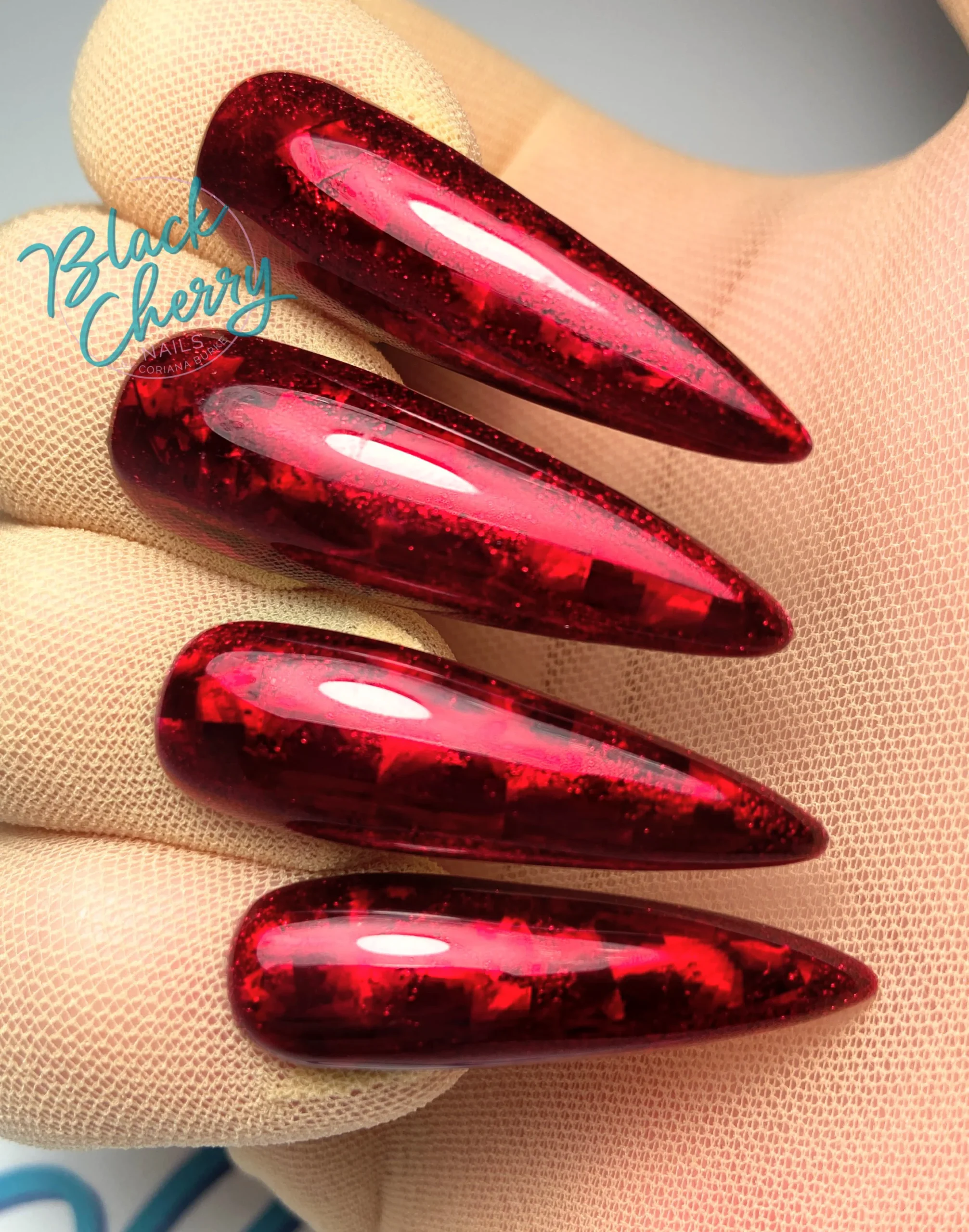 Black Cherry Jelly Nails