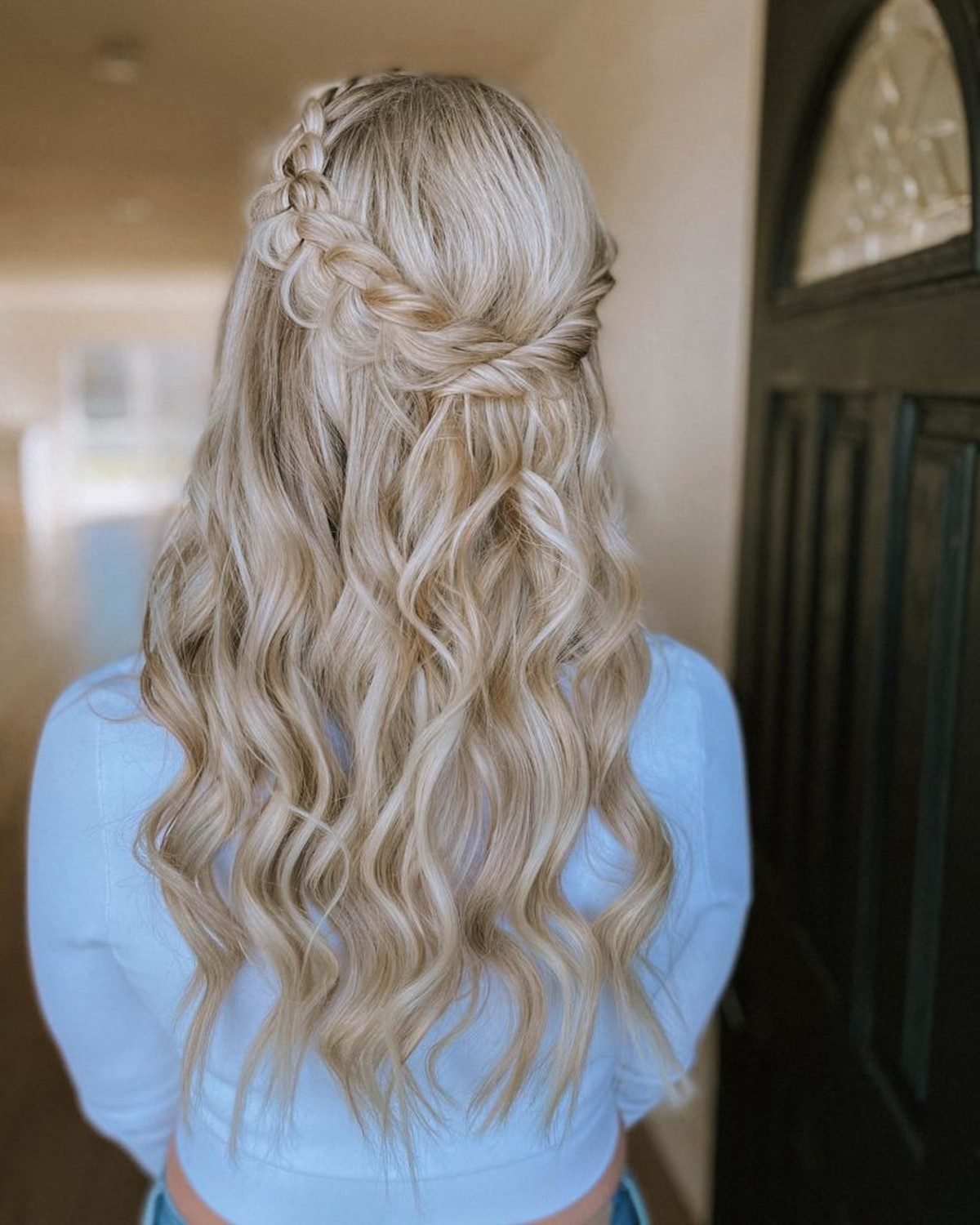 Waterfall Braid Updo hairstyle