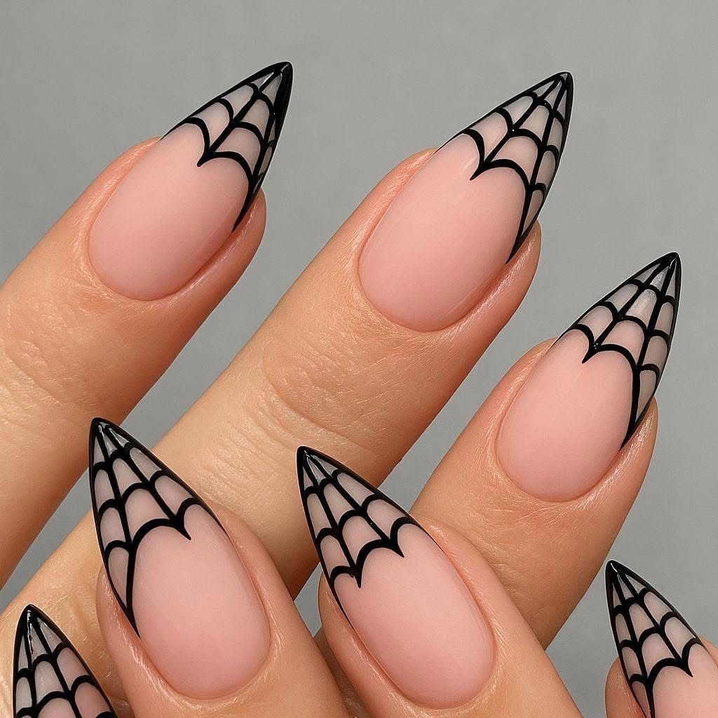 2. Black Webs on Nude