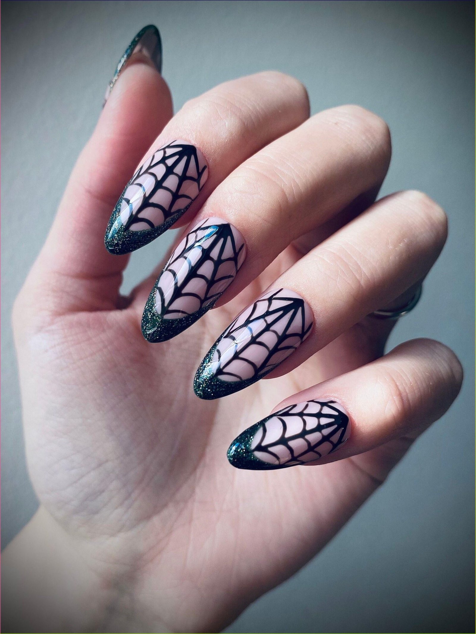 4. Glitter Web Accents