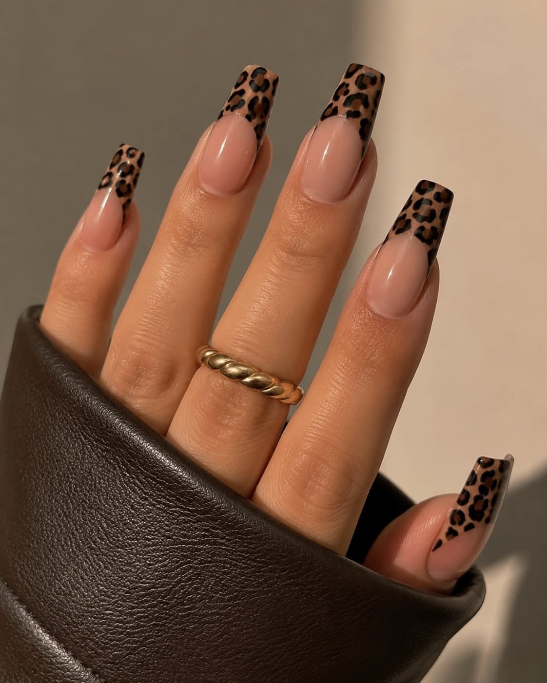 Animal Print Brown Tips