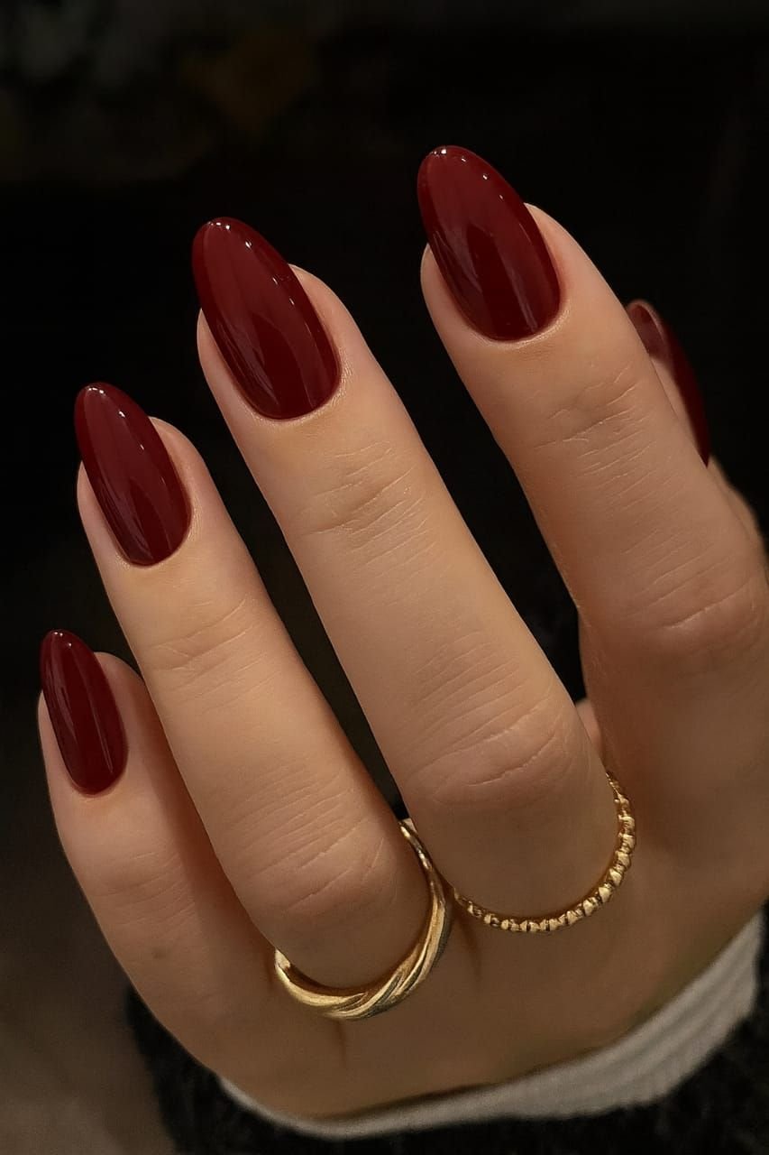 Burgundy Wine Nails