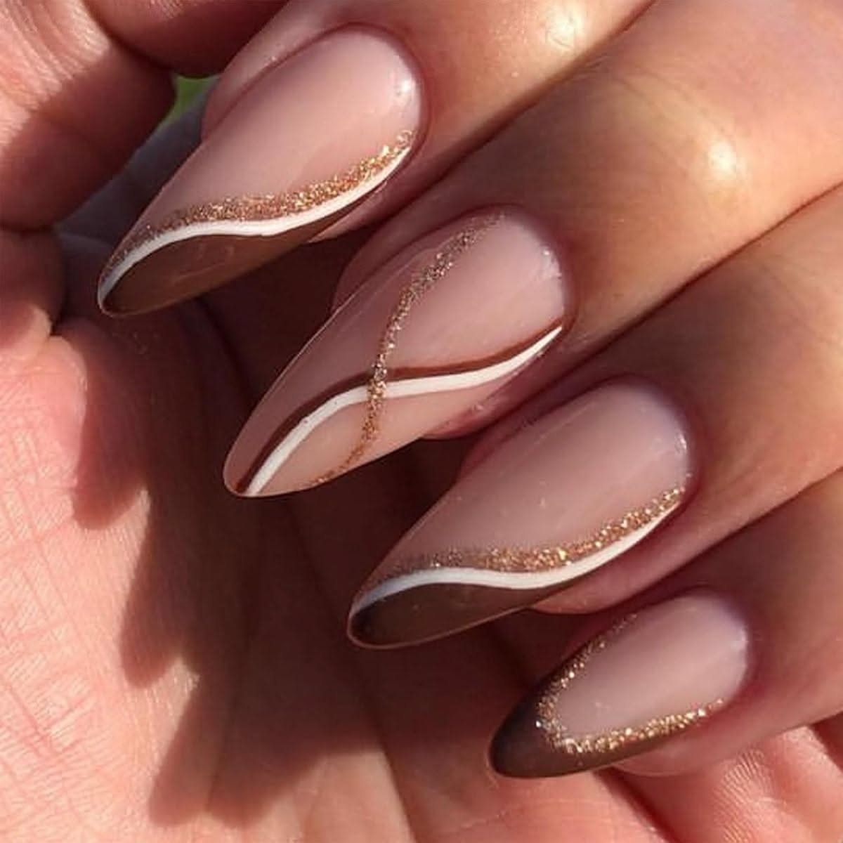 Chocolate Tips With White Detail