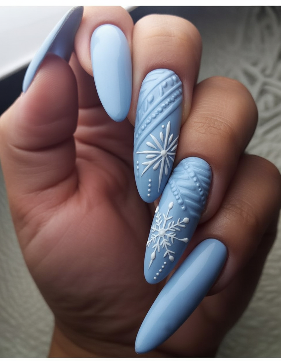 20 Snowflake Nails 2025-2026 Ideas to Try This Winter β Sparkly, Chic & Easy Designs