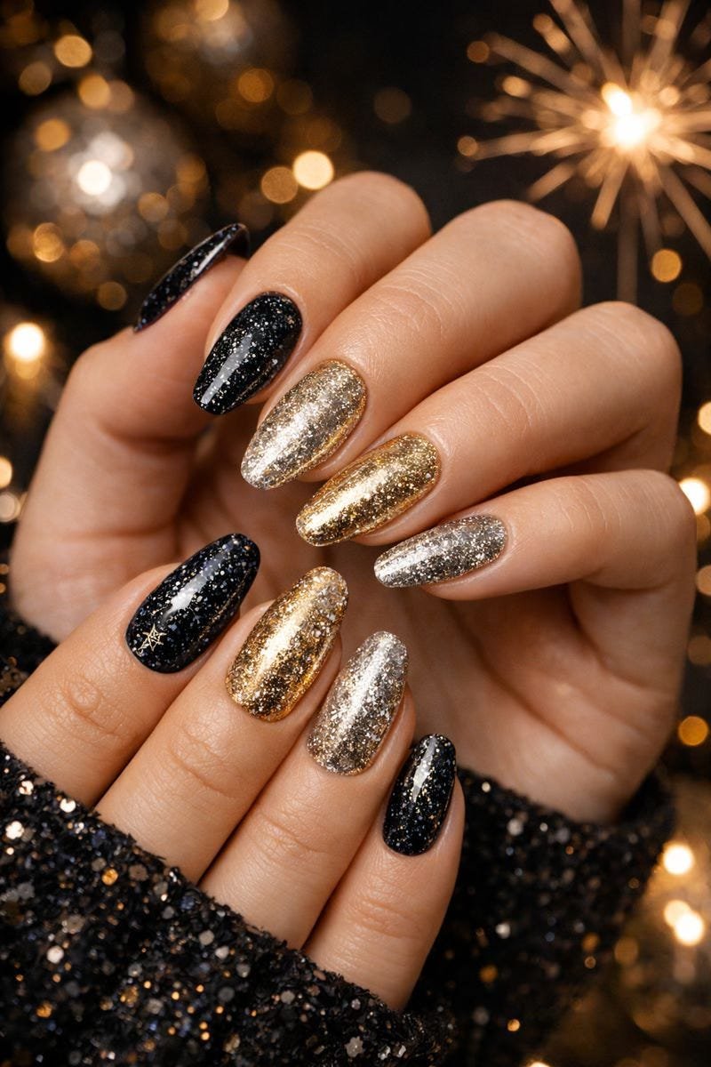 Winter Sparkly Nails: The Most Elegant & Festive Nail Trends for Winter and New Year’s