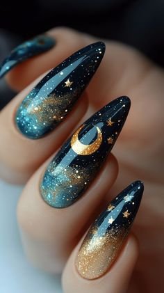 Moon Phases on a Nude Base