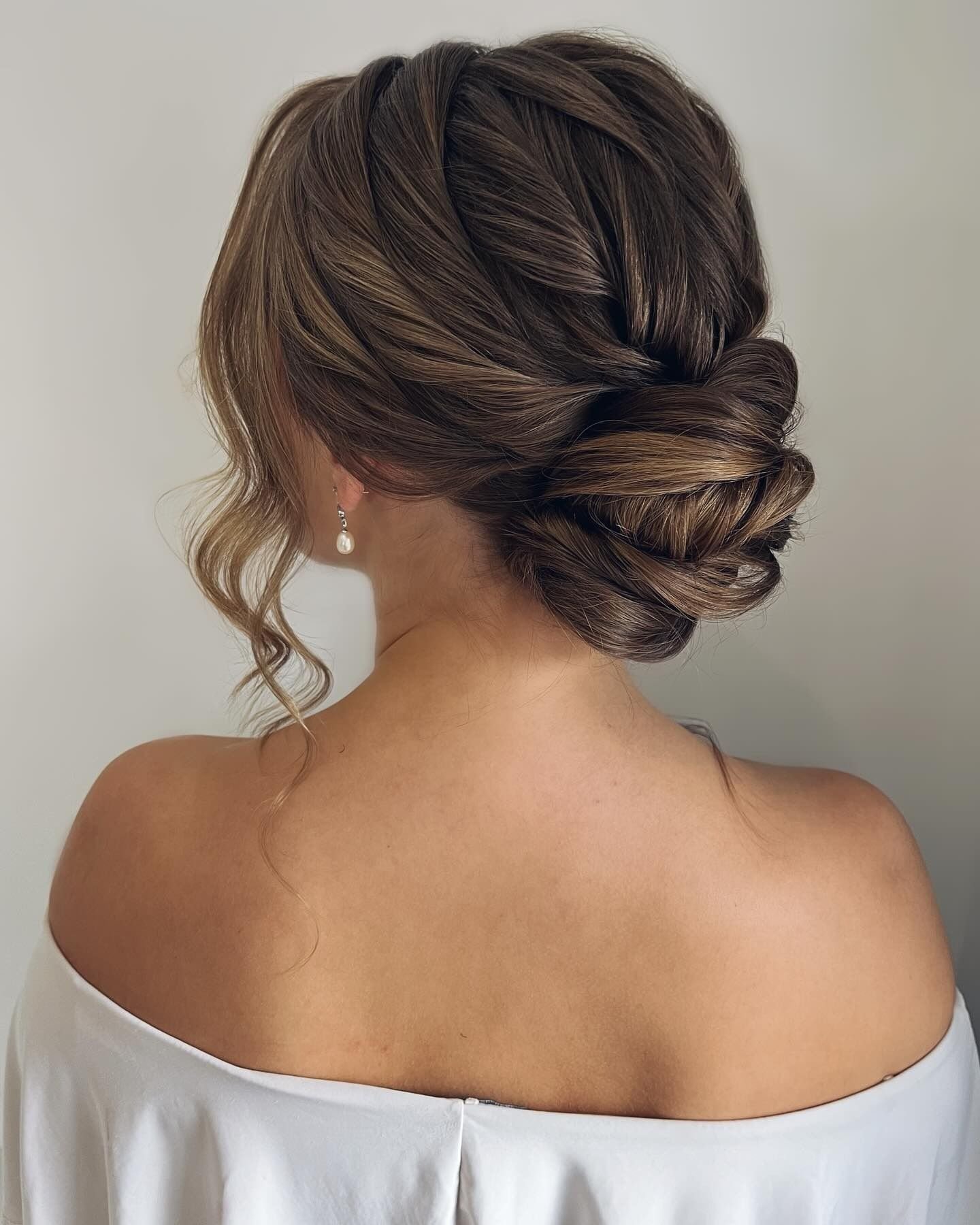 Classic Twisted Low Chignon