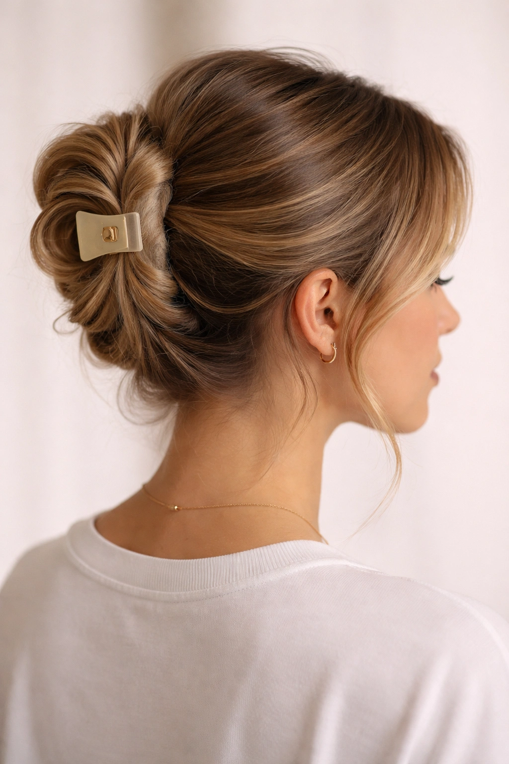 Claw-Clip Twist Updo (3 Minutes)
