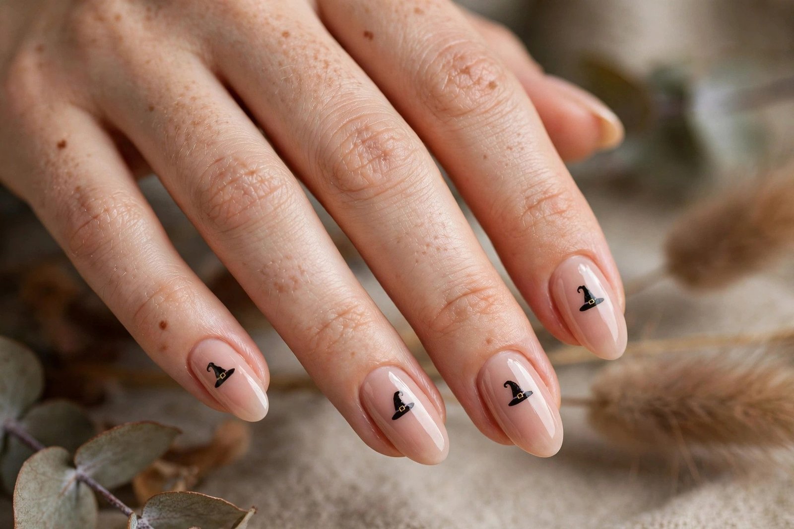 Little Witch Hat - Halloween nail art