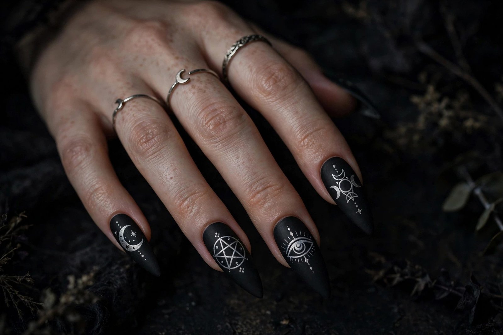 Dark Magic Sigils - Halloween nail art