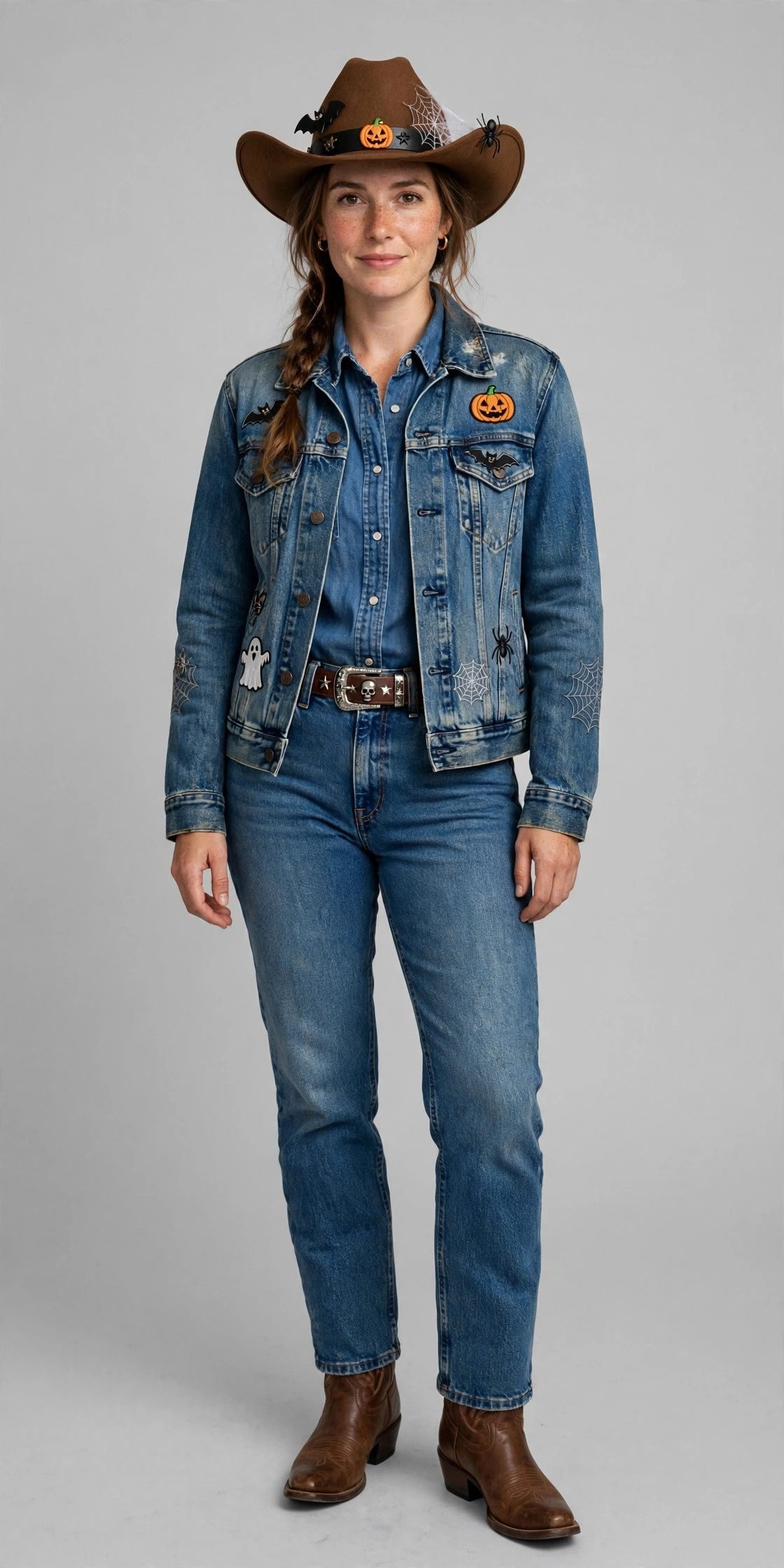 denim on denim cowgirl outfit halloween costume