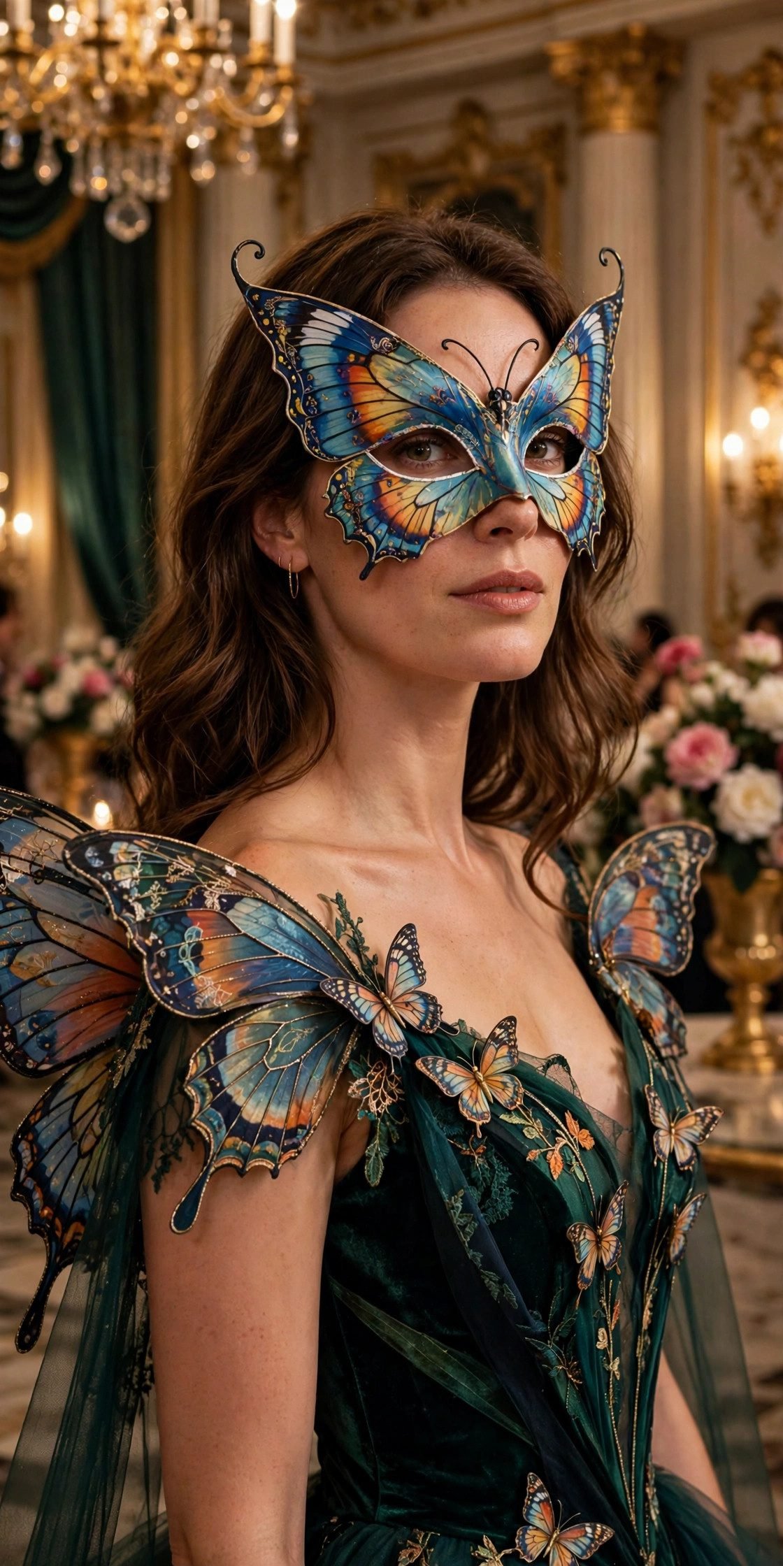 butterfly masquerade mask costume colorful