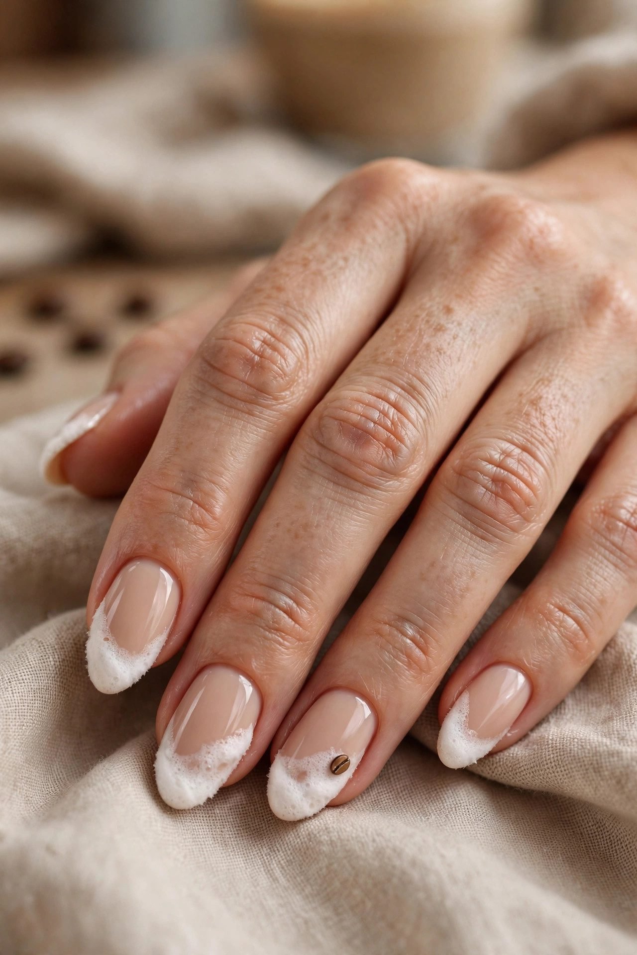 coffee inspired nail art