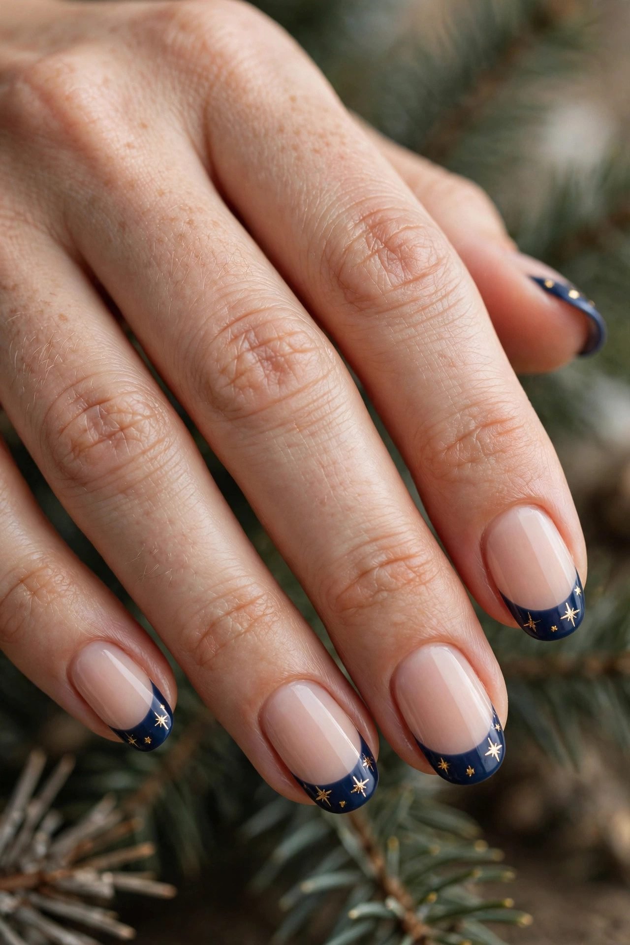 Midnight Navy Starry Tips