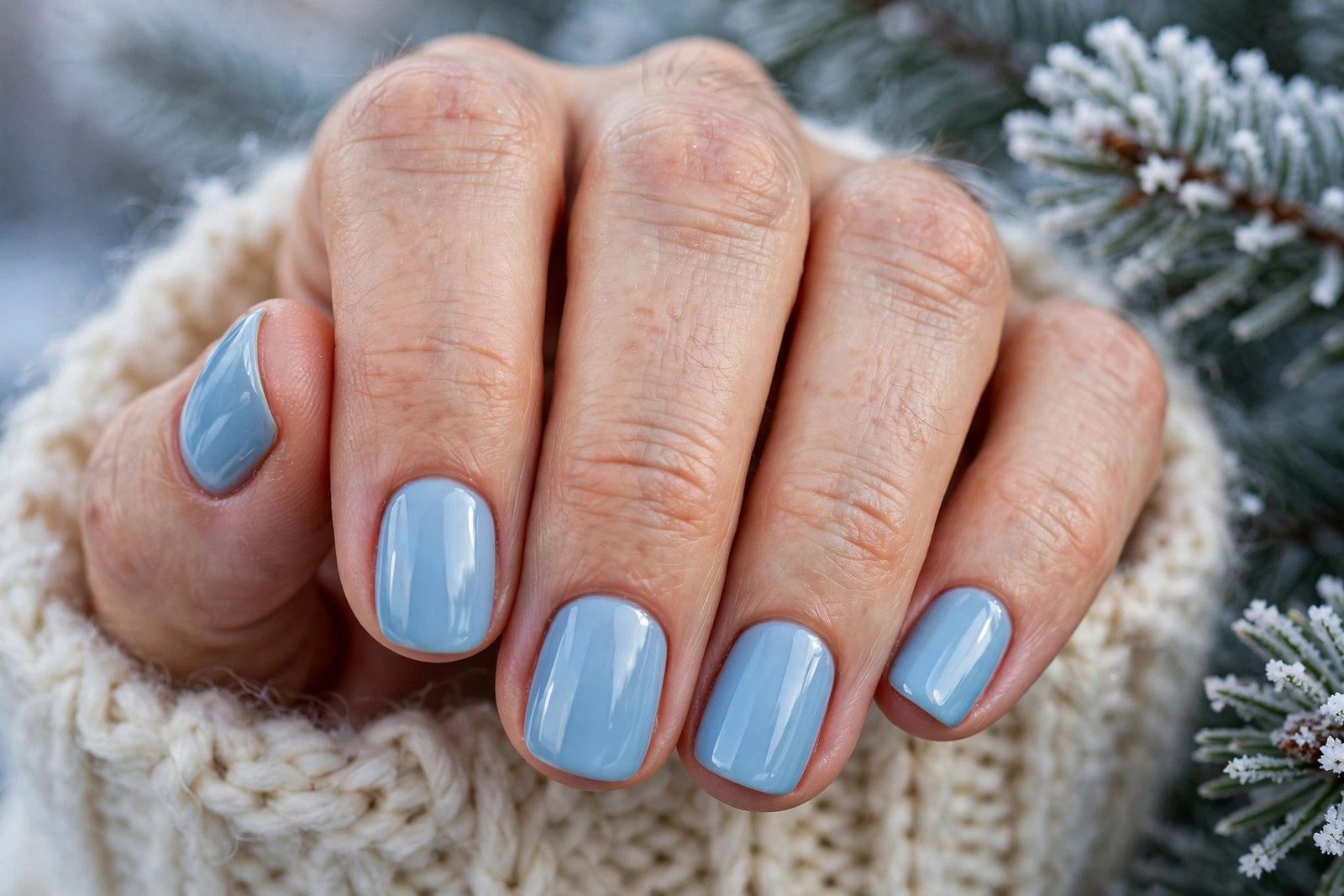 Icy Blue Solid With Gloss