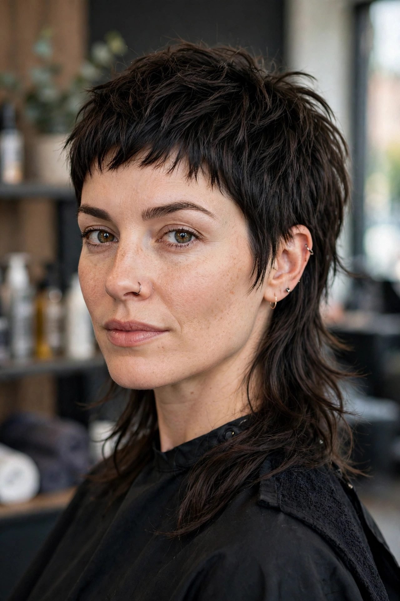 Mixie haircut on a woman
