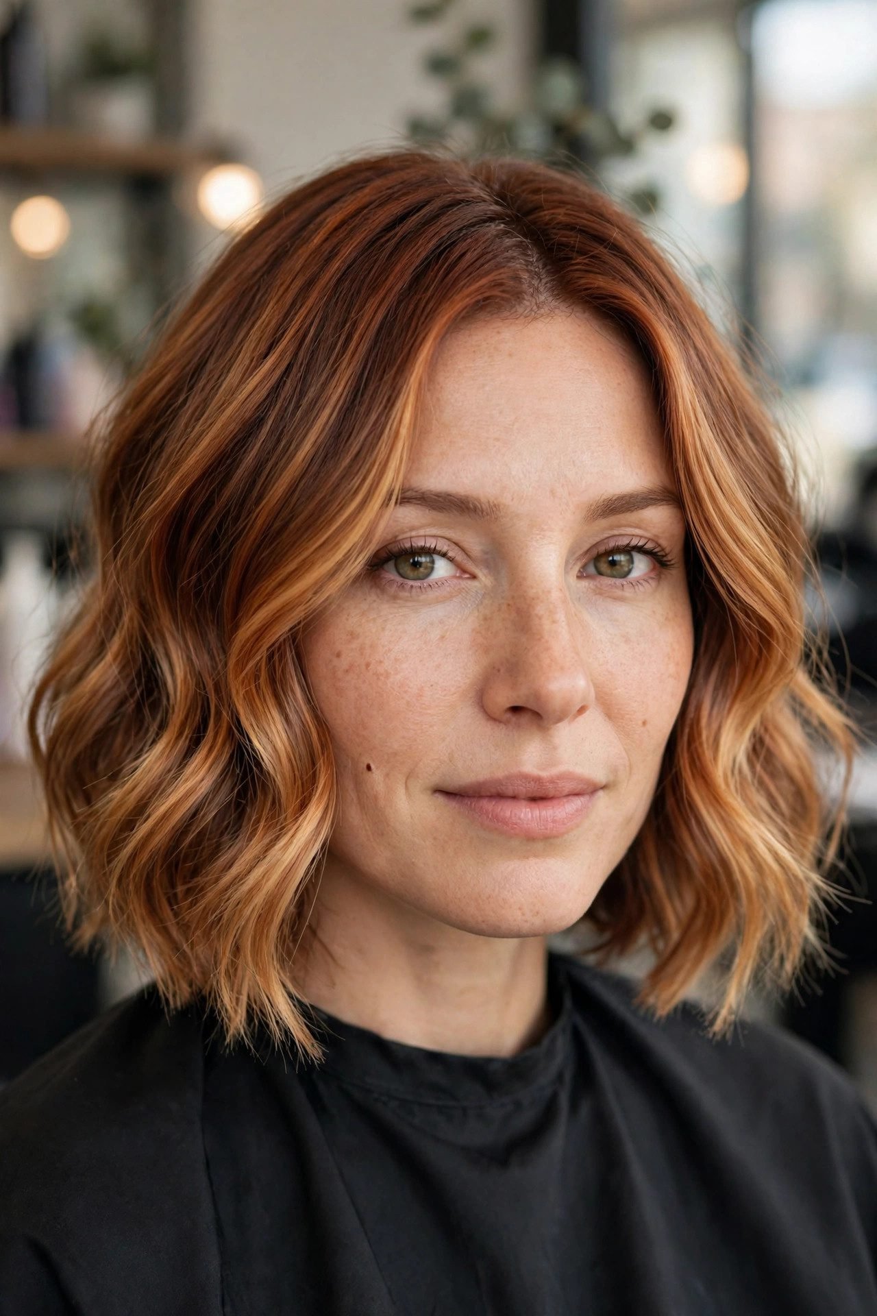 Copper Balayage Bob