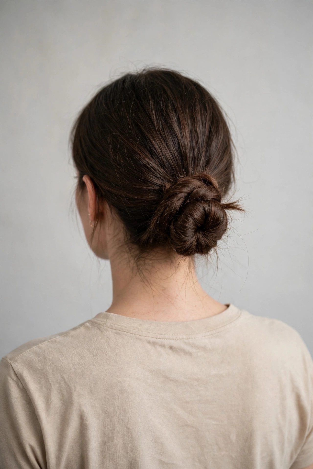 Knotted Low Bun