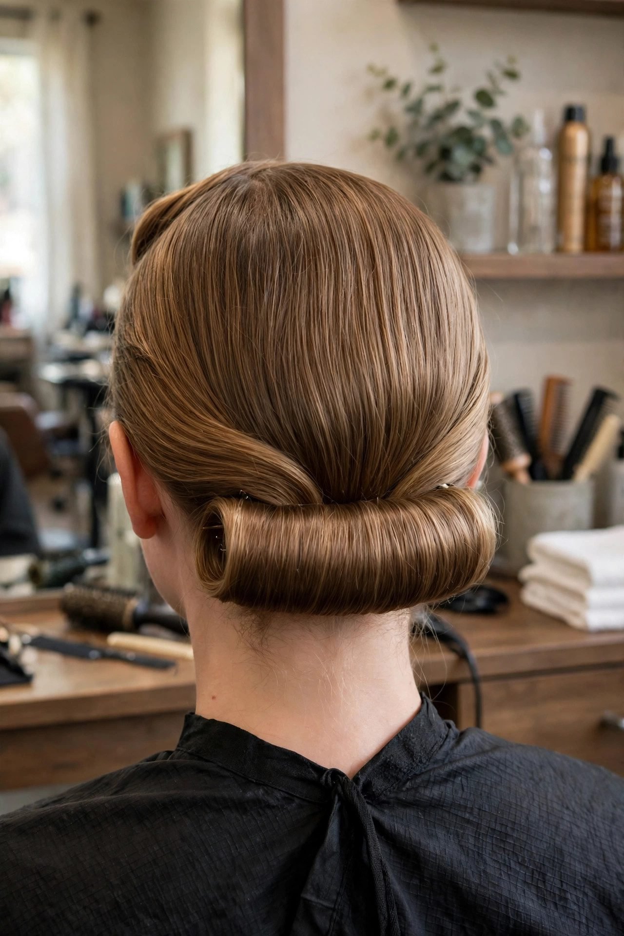 Gibson tuck rainy day hairstyle