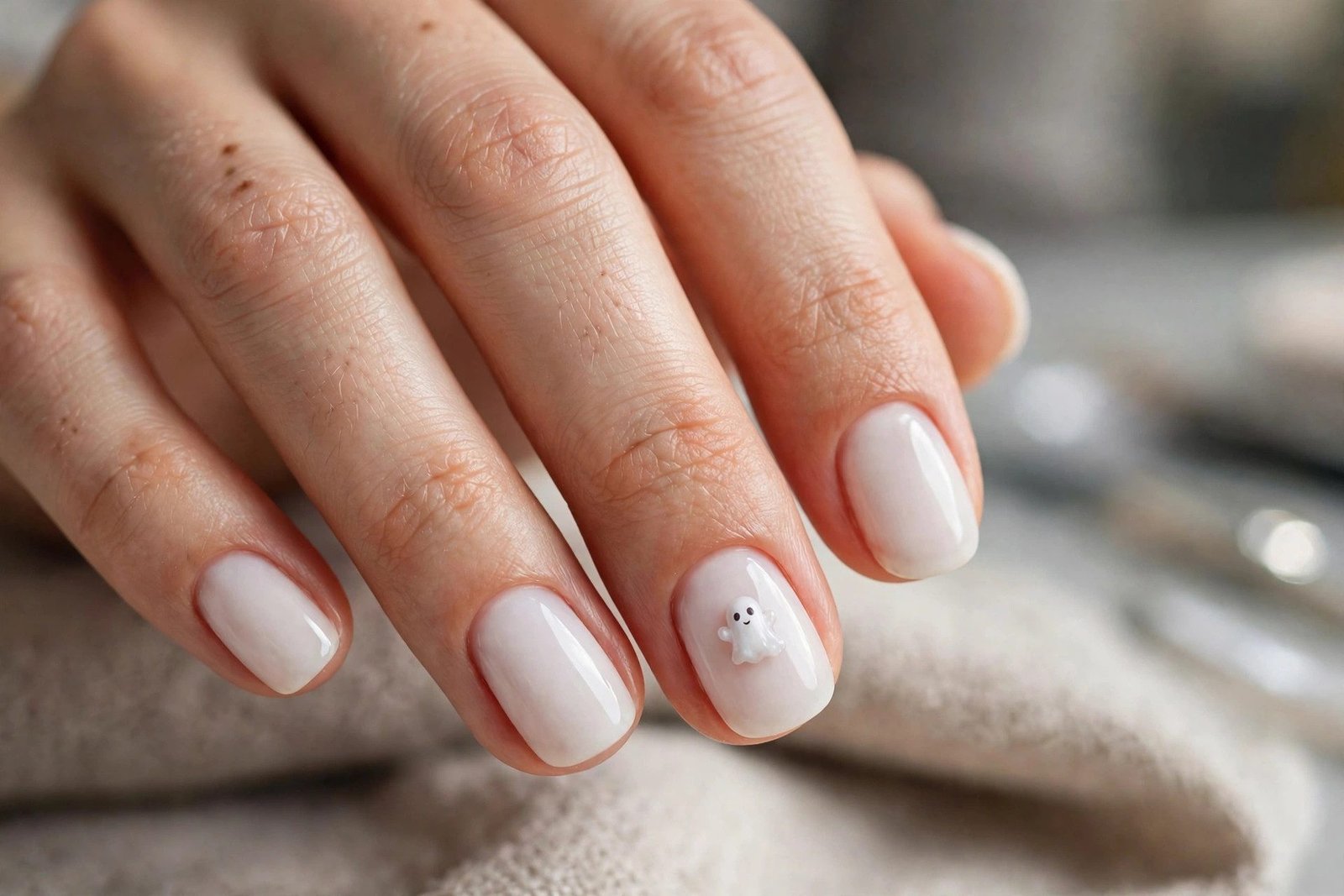 Floating Ghost on Milky White