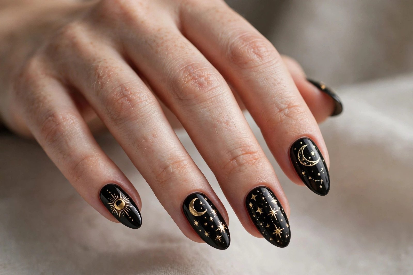 Black and Gold Celestial