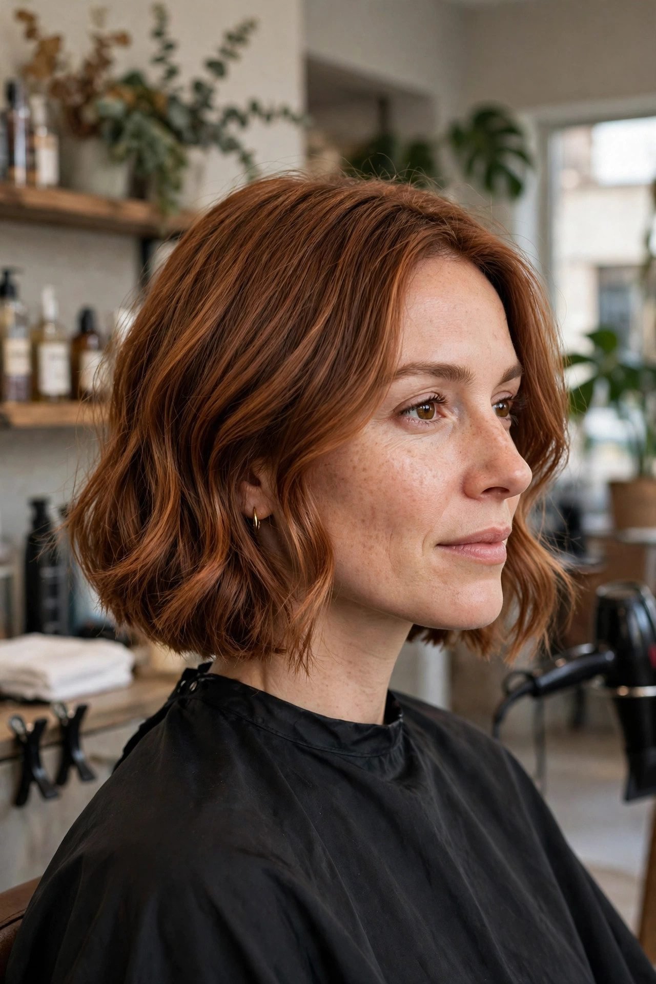 Cinnamon hair color idea 13 - warm spice tones for autumn