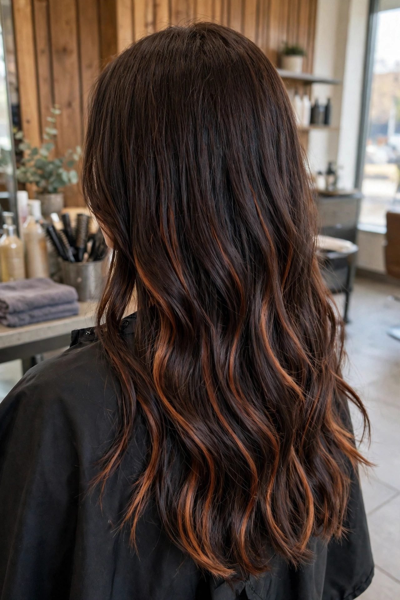 Cinnamon hair color idea 18 - warm spice tones for autumn