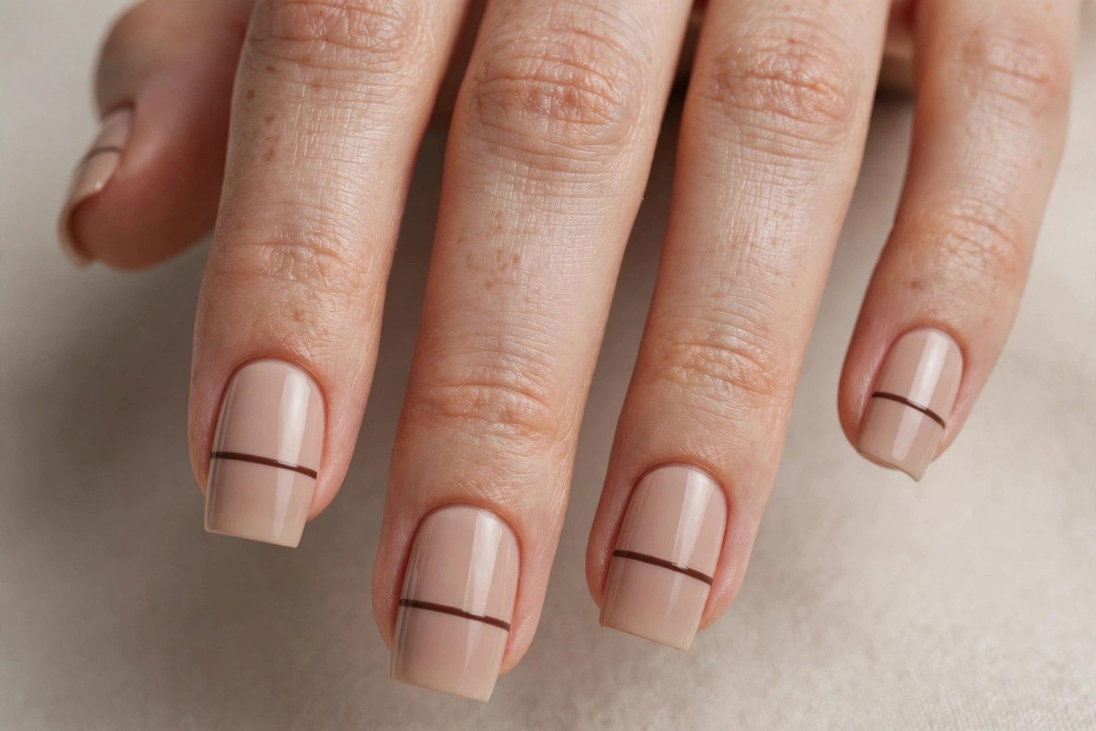 18+ Square Nail Designs for Fall Minimalists - nail idea 5