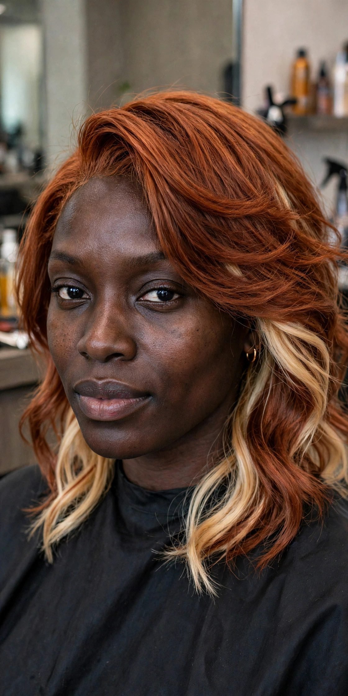 Cowboy copper hair color on dark skin - stunning variation 10