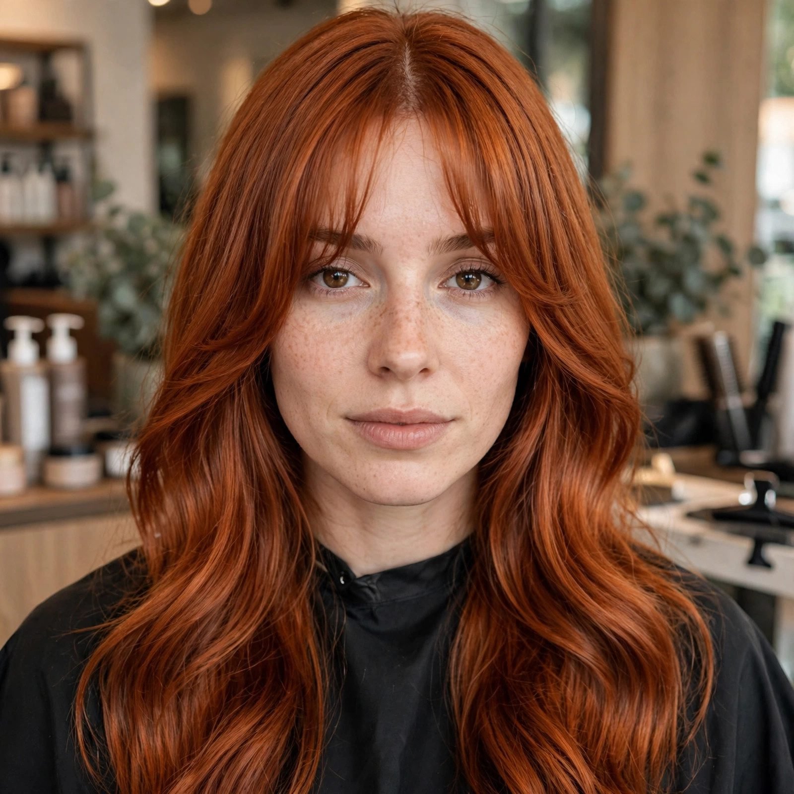 Subtle pumpkin spice hair color idea 12 for autumn