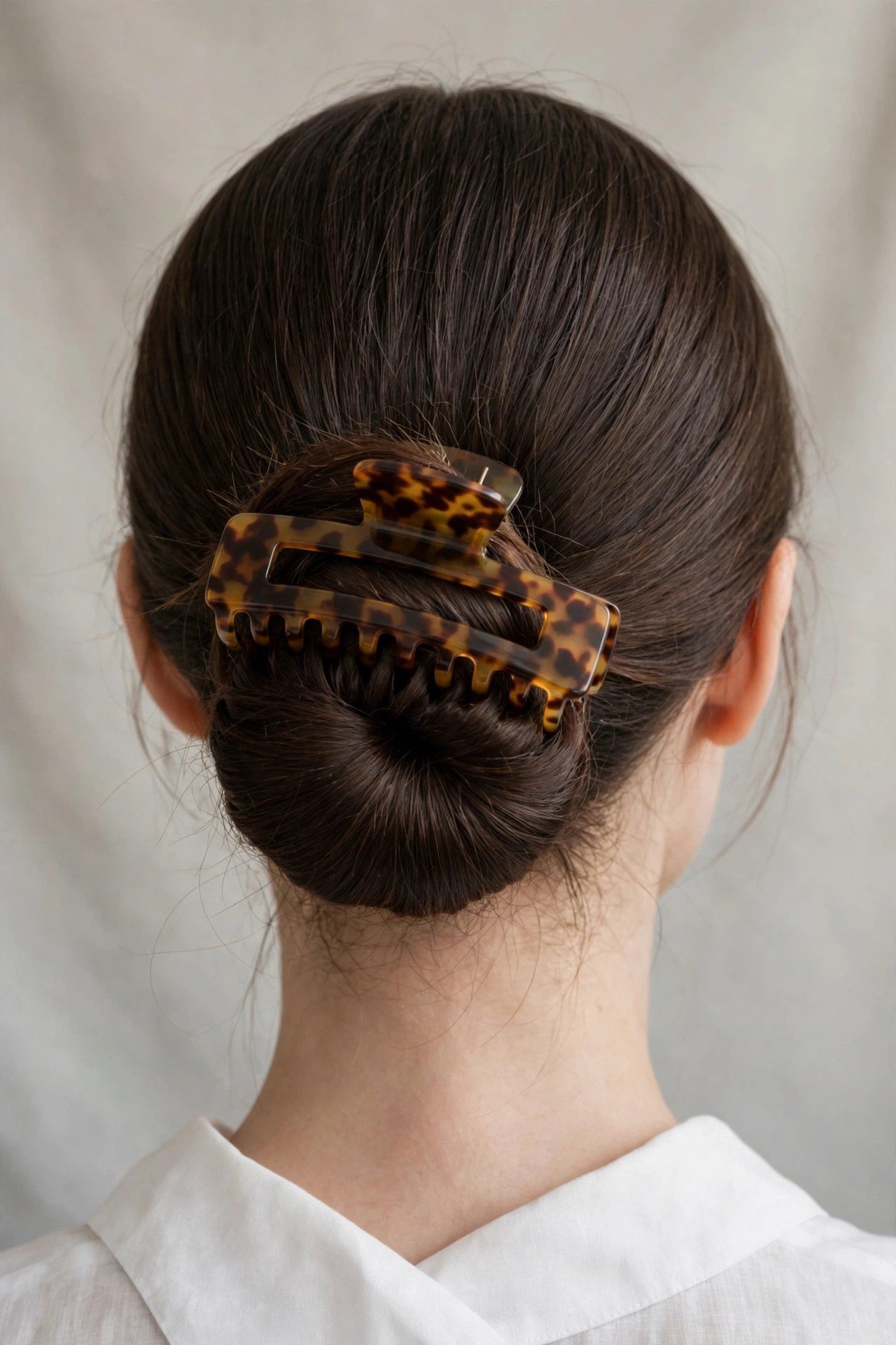 Sleek Low Chignon hairstyle