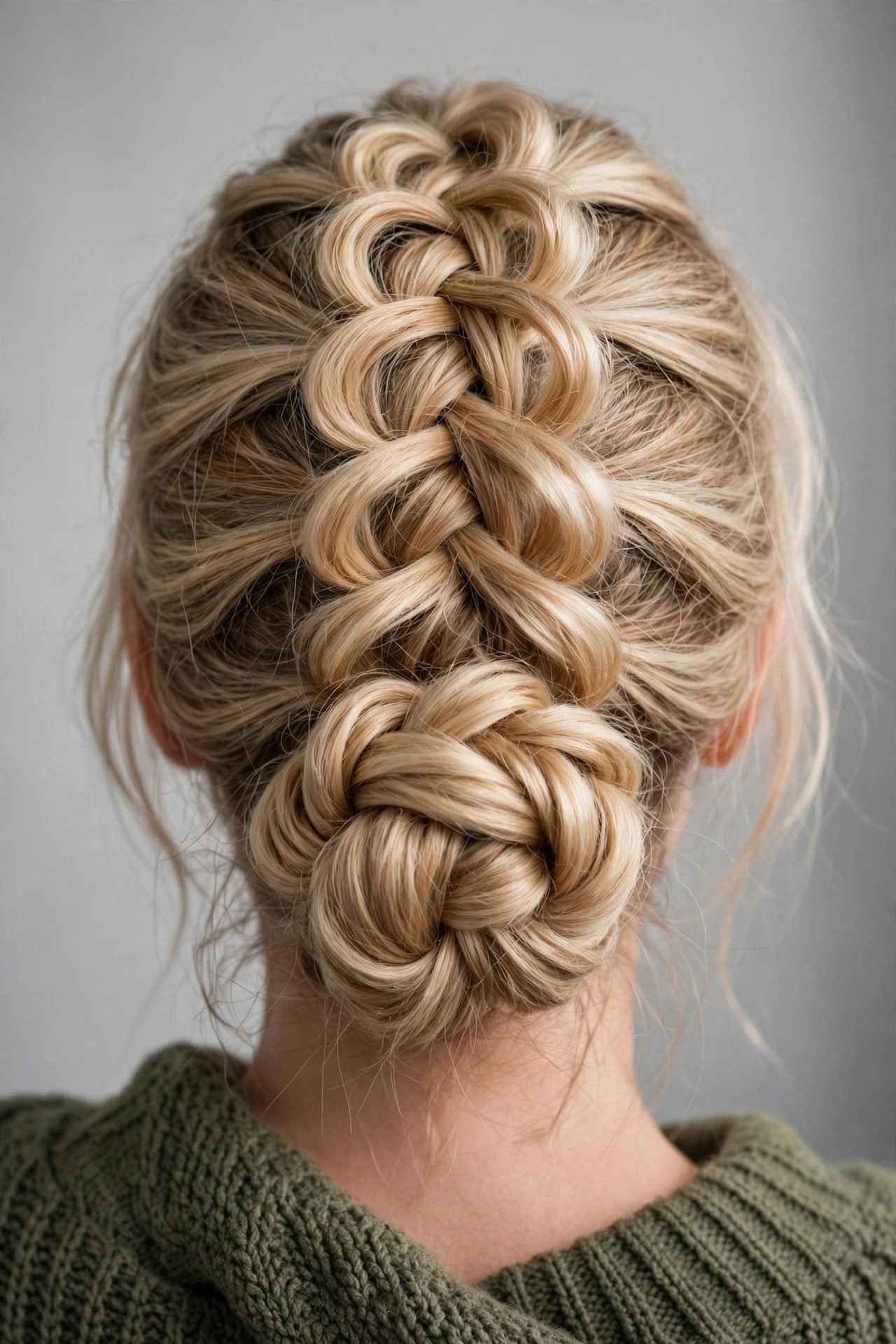 Pull-Through Braid Bun hairstyle