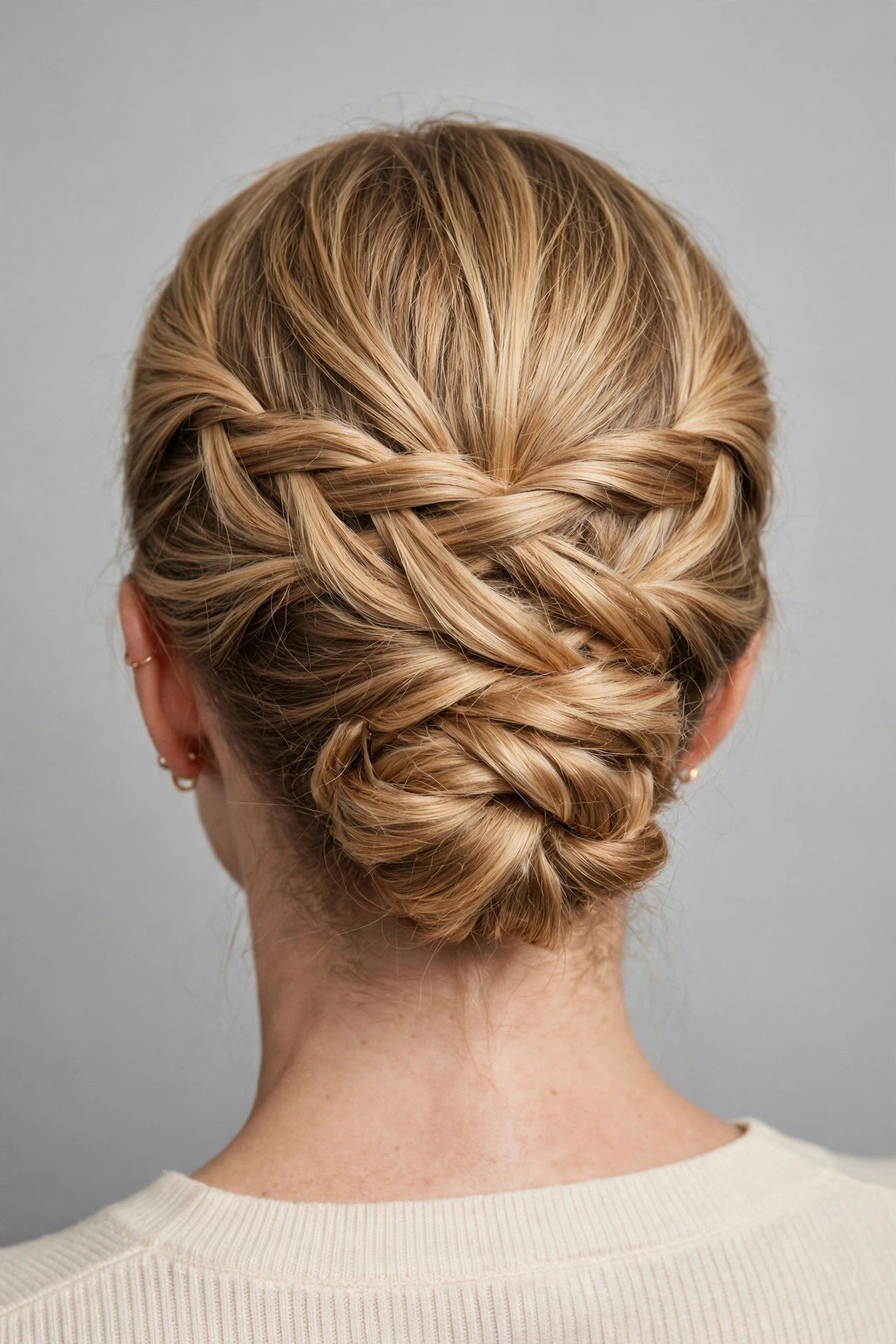 Waterfall Braid Updo hairstyle