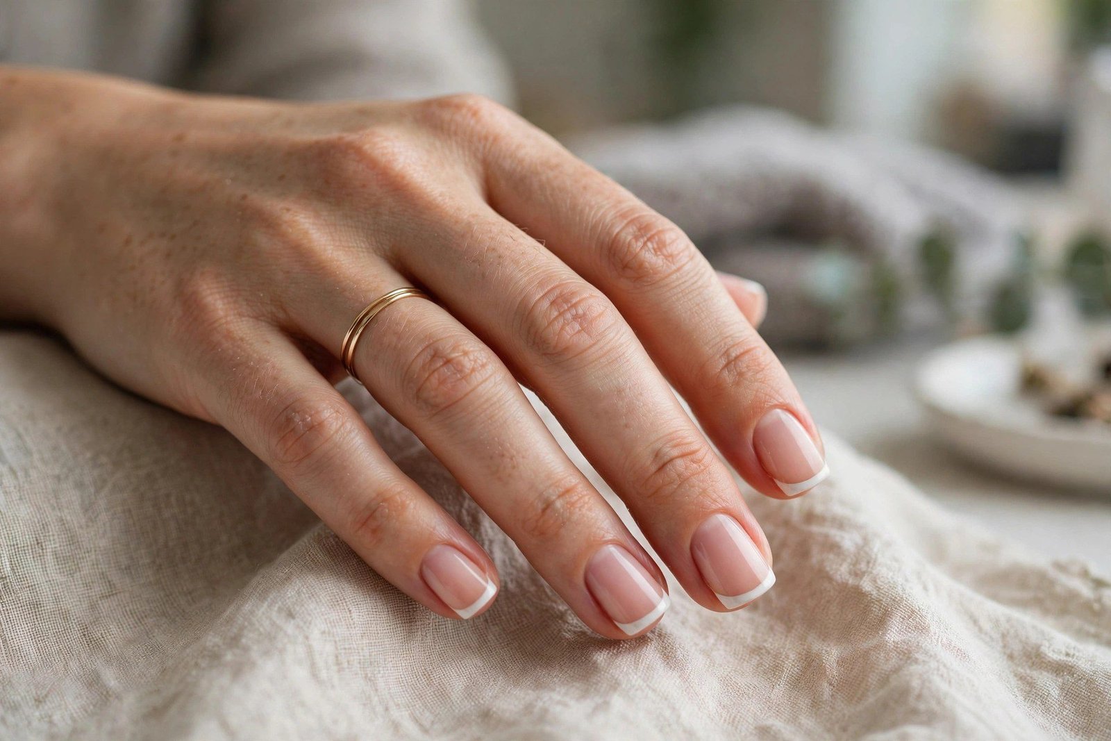 Short french tip nails homecoming