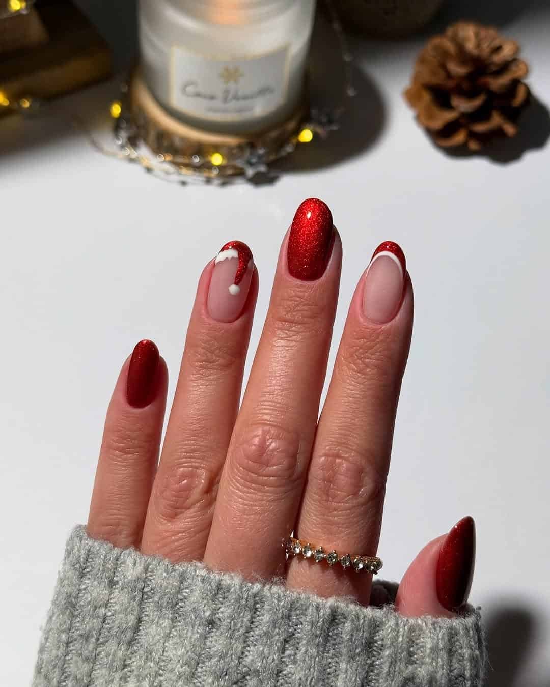 Soft Grey With Snowflake Stamping