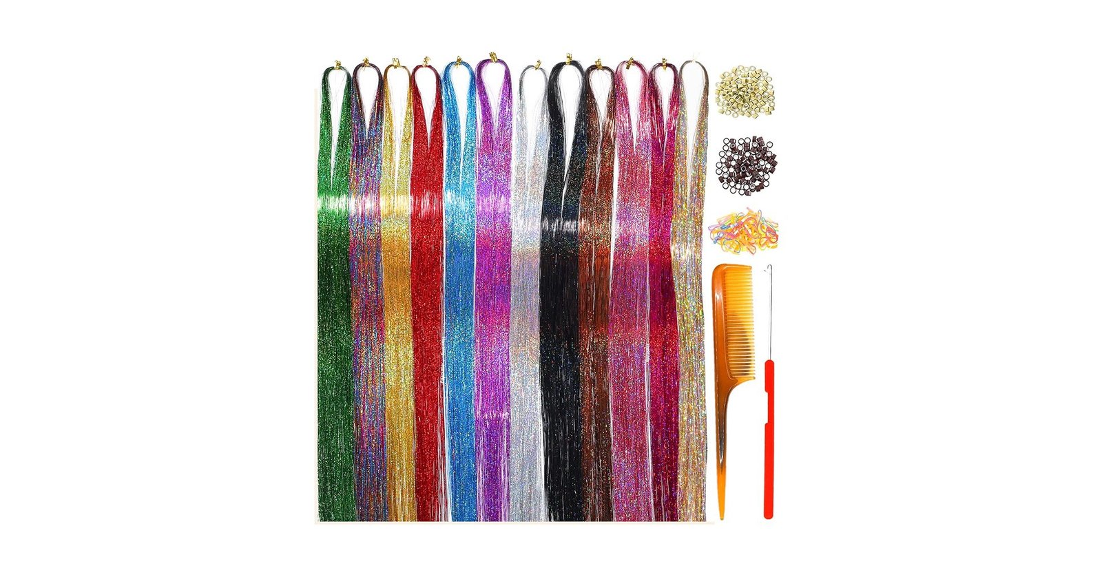 Hair Tinsel Sparkle Strands