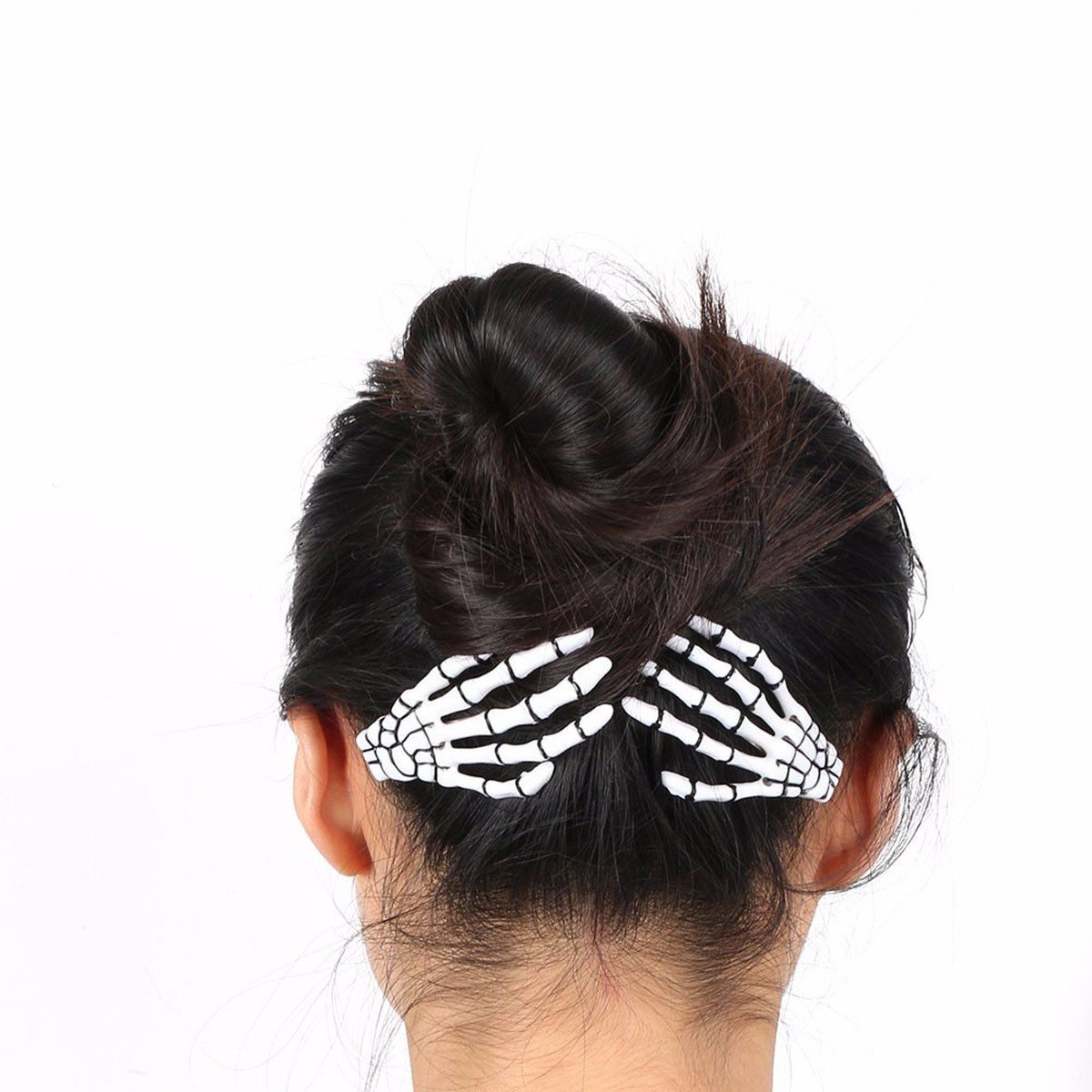 Skeleton hand hair clips halloween