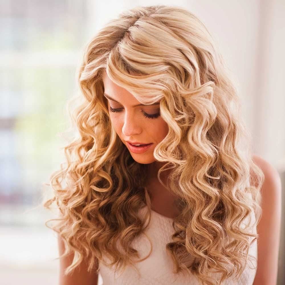 Soft curls for an angel Halloween costume