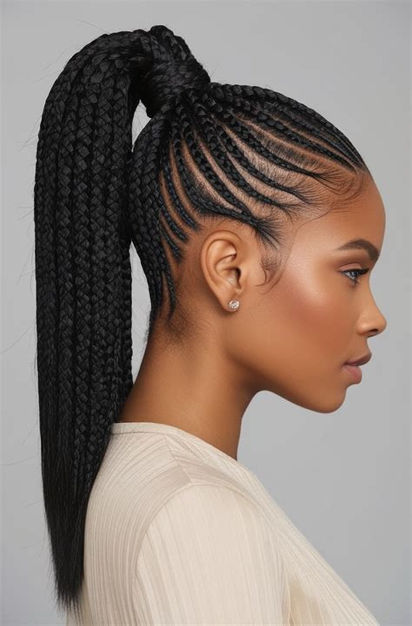 High Braided Ponytail (10 Minutes)
