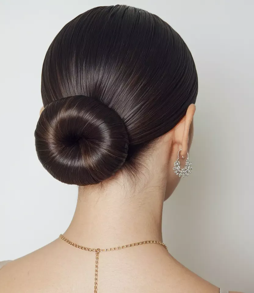 Elegant chignon homecoming hairstyle
