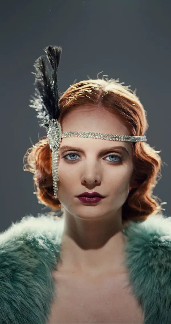 1920s finger wave bob hairstyle