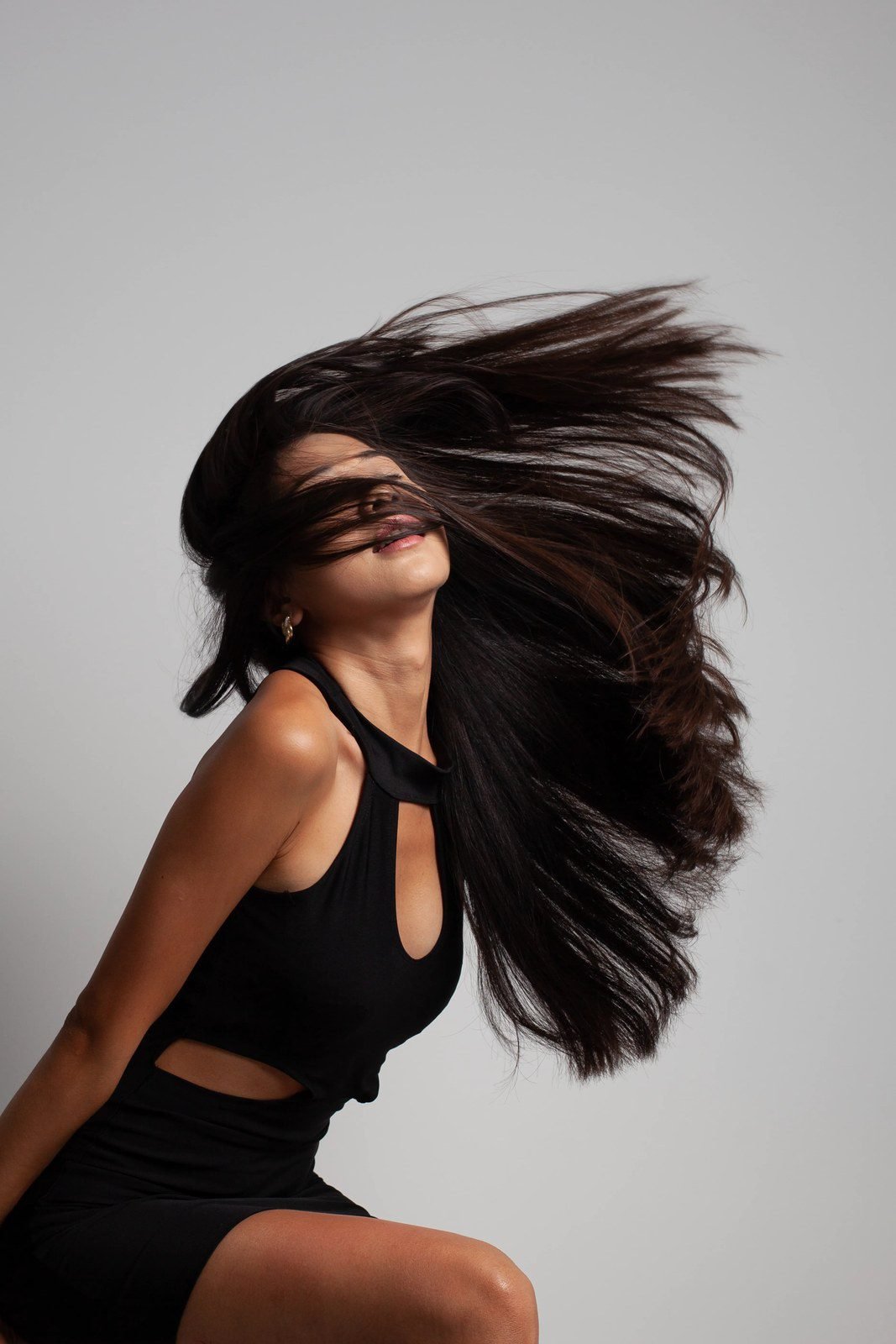 Teased voluminous bob haircut